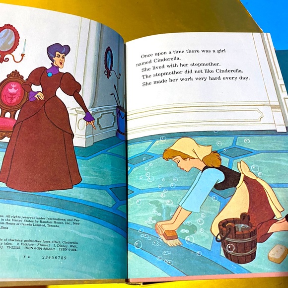 WALT DISNEY’S CINDERELLA VTG 1974 CLASSIC COLLECTIBLE HARDCOVER STORYBOOK - Picture 6 of 16